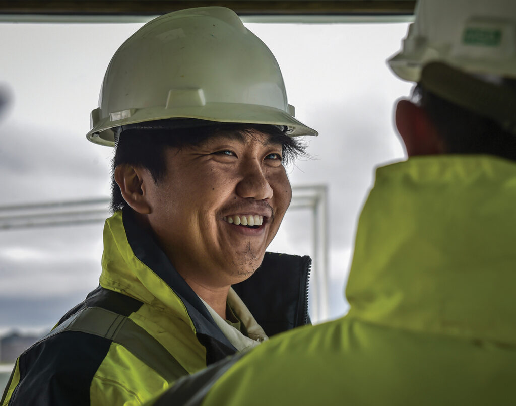 smiling seafarer